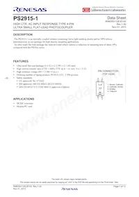 PS2915-1-AX Datasheet Copertura
