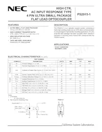 PS2915-1-F3 Datasheet Copertura