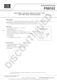 PS8103-F3-A Datasheet Cover