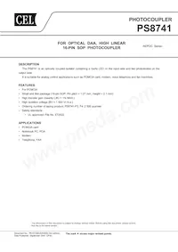 PS8741-F3-A Datasheet Cover