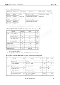 PS8741-F3-A Datasheet Page 3