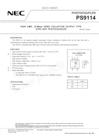 PS9114-F3-A Datasheet Cover