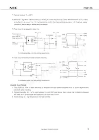 PS9115-F3-AX Datasheet Pagina 5