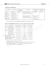 PS9117-V-F3-A Datasheet Pagina 3
