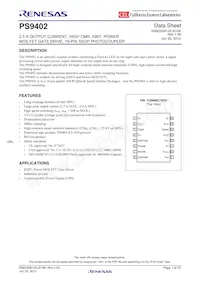 PS9402-V-E3-AX Datasheet Cover