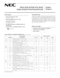 PS9601L Datasheet Cover
