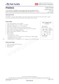 PS9905-Y-V-F3-AX Datenblatt Cover