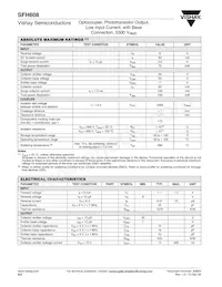 SFH608-4X007T Datasheet Page 2