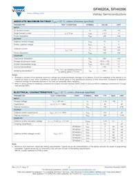 SFH620A-2X017T Datasheet Page 2