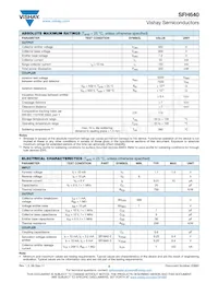 SFH640-3X007T Datasheet Page 2