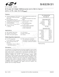 SI8220DB-A-ISR Datenblatt Cover