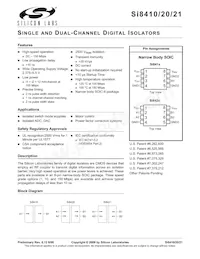 SI8421-C-IS Datasheet Cover