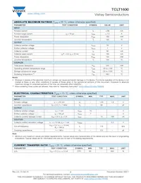 TCLT1600 Datasheet Page 2