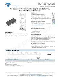 TCMT4100 Datasheet Cover