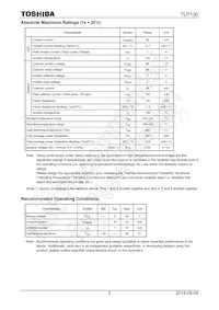 TLP130(GB-TPR Datasheet Page 2