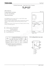 TLP137(F) Datasheet Cover