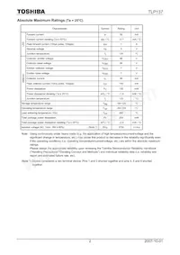 TLP137(F) Datasheet Page 2