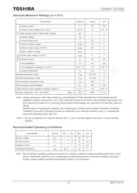 TLP331(BV Datasheet Page 2