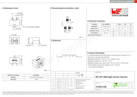 7443631500 Datasheet Copertura