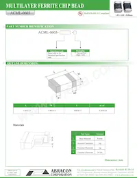 ACML-0603-181-T Datasheet Page 3