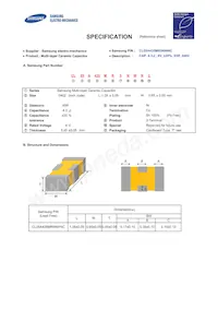 CL05A435MR5NWNC Datasheet Cover