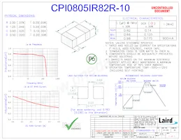 CPI0805IR82R-10數據表 封面