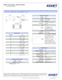 CWR11FH476KB Datasheet Cover