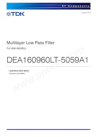 DEA160960LT-5059A1 Datasheet Cover