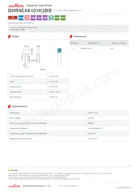 DHR4E4A101K2BB Datasheet Cover