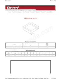 DI2220V301R-00 Datasheet Cover