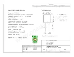 ECS-10-13-1XH Datasheet Cover