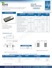 ECS-.327-12.5-49-TR Datasheet Copertura