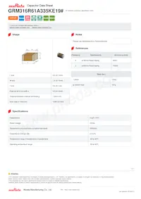 GRM316R61A335KE19D Datasheet Copertura