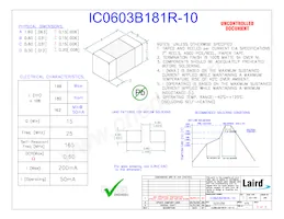 IC0603B181R-10 Datenblatt Cover