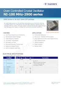 NI-100M-2901 Datasheet Copertura