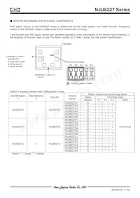 NJU6227DC-V-CT4 Datasheet Pagina 3