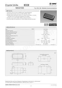 NX3215SE-32.768K-STD-MUA-18 Datenblatt Cover