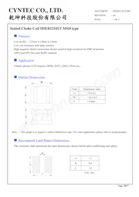 SDEB12101T-1R5MSD Datasheet Cover