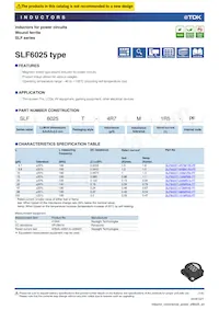 SLF6025T-330MR59-PF Datenblatt Cover
