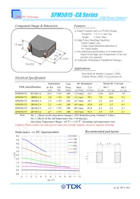 SPM5015T-1R0M-CA02 Datasheet Cover