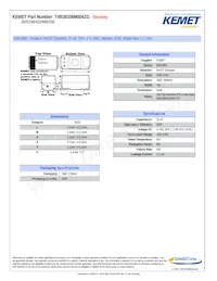 T491B336M004ZG Datasheet Cover