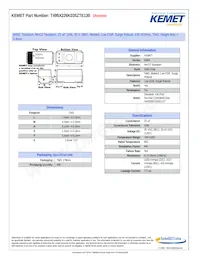 T495X226K035ZTE130 데이터 시트 표지