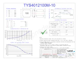 TYS4012100M-10 Datasheet Copertura