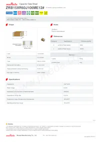 ZRB15XR60J106ME12D Datasheet Cover