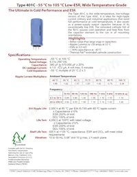 401C113M063AH8 Datenblatt Cover