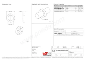 742701111 Datasheet Copertura