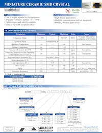 ABM9-12.000MHZ-10-D1Y-T Datenblatt Cover