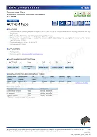 ACT45R-101-2P-TL001 Datasheet Copertura