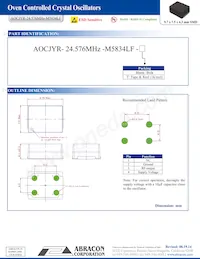 AOCJYR-24.576MHZ-M5834LF-T Datasheet Pagina 3