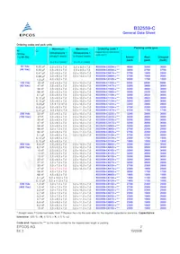 B32559C3823K000 데이터 시트 페이지 2